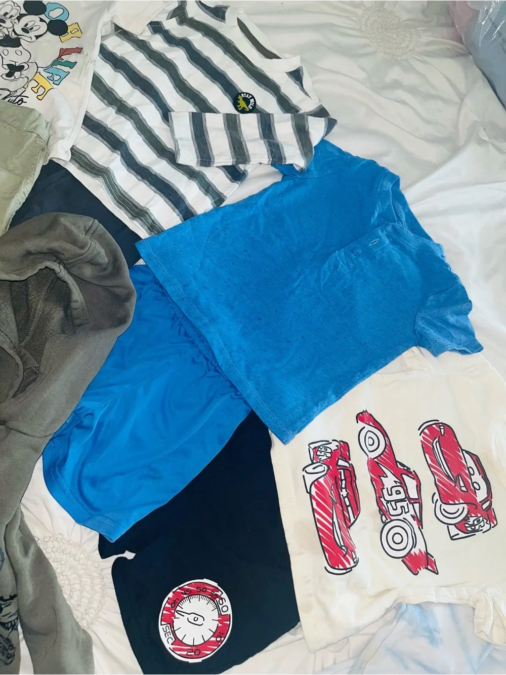 Kids Mixed Clothing Bundle - Blue, Black, Gray, Green